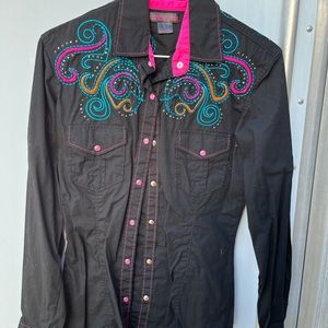 Rock & Roll Cowgirl rodeo shirt